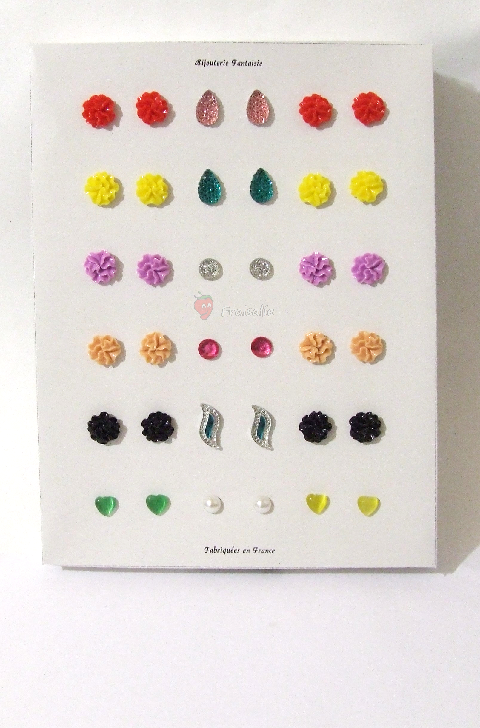 Lot Bijoux 18 paires de Boucles d'Oreilles de chez fraisalie