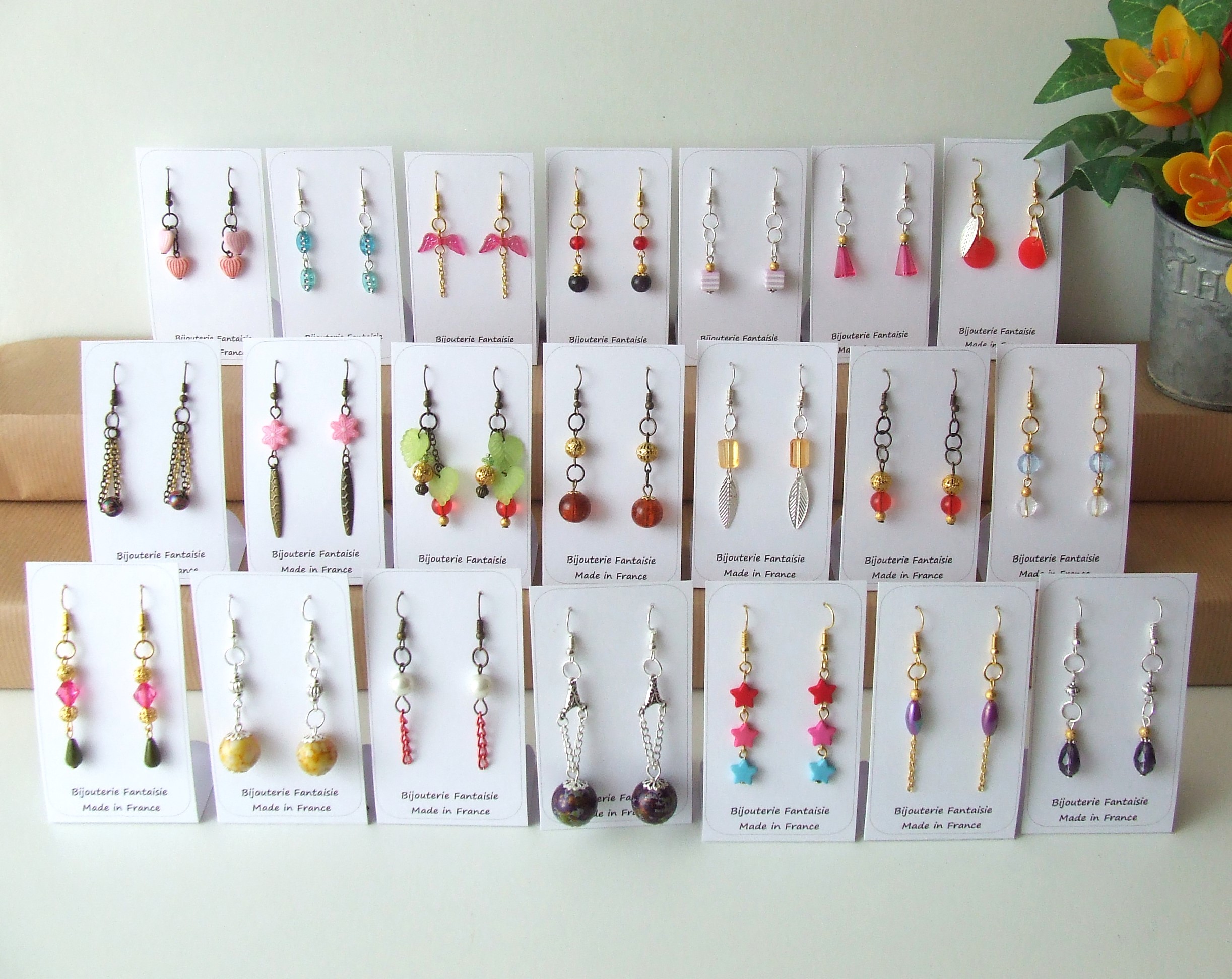Fraisalie - Lot n°2 - 21 paires de Boucles d'Oreilles de chez fraisalie